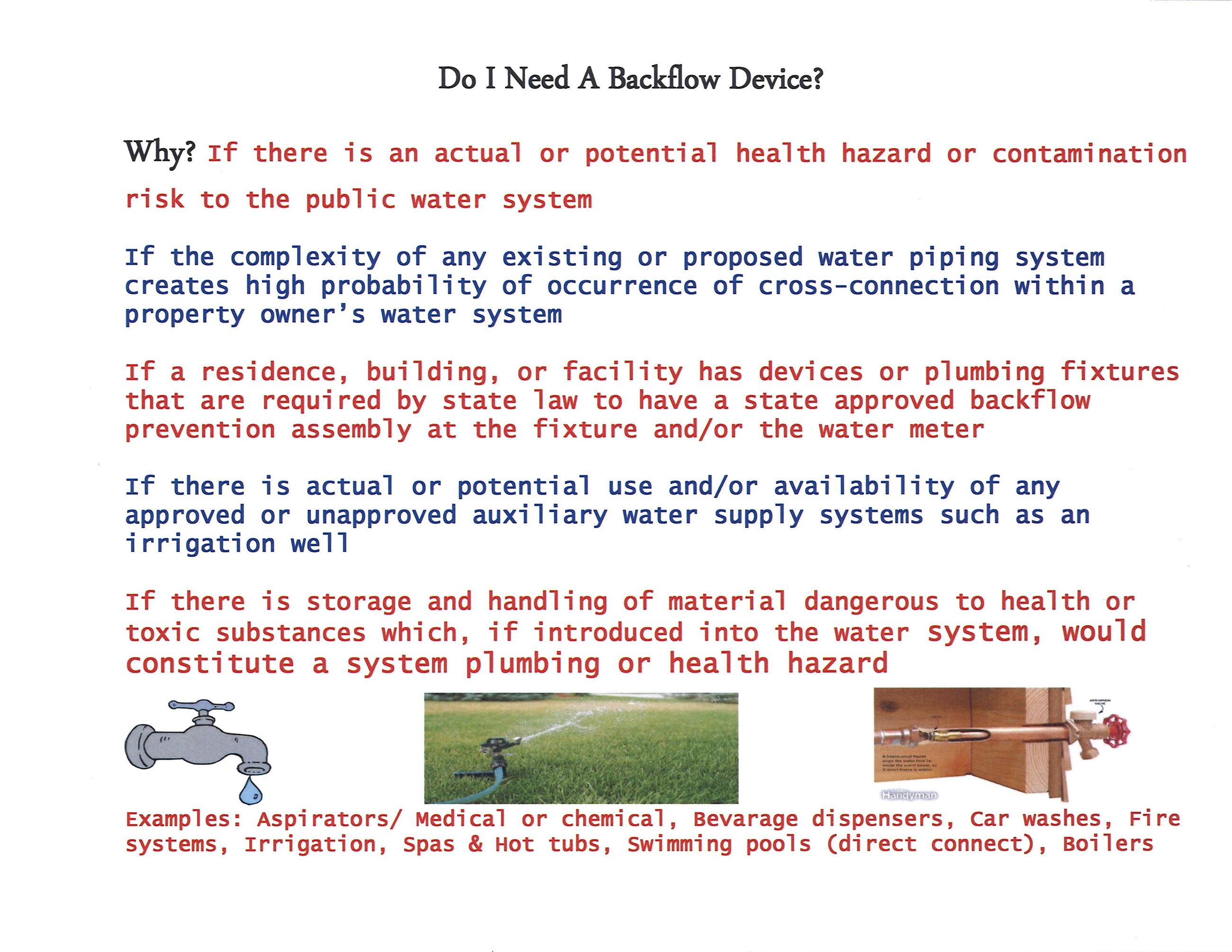 Back Flow - do I need it